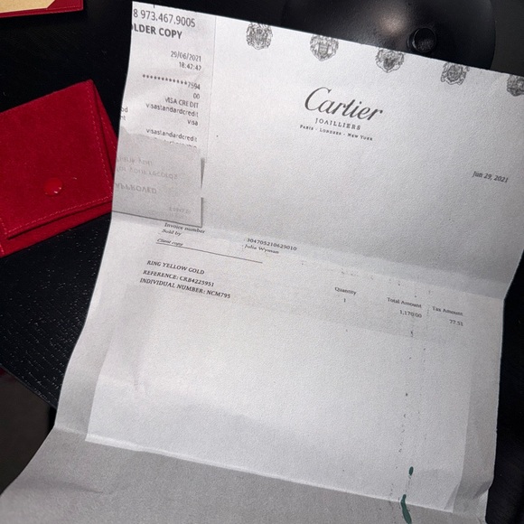 100% Authentic Cartier Gold Small Juste in Clou Ring - Picture 8 of 11